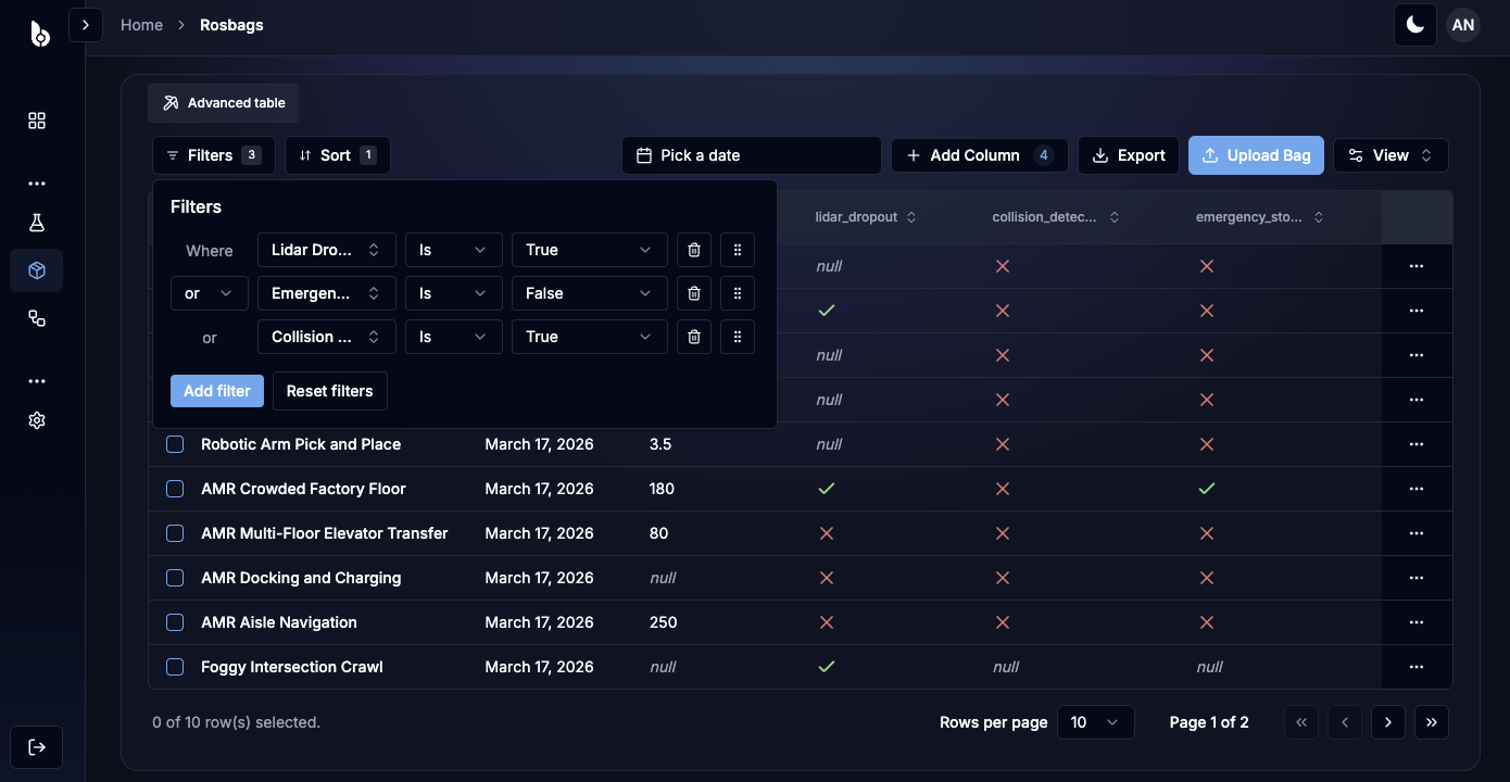 Post-processing pipeline editor